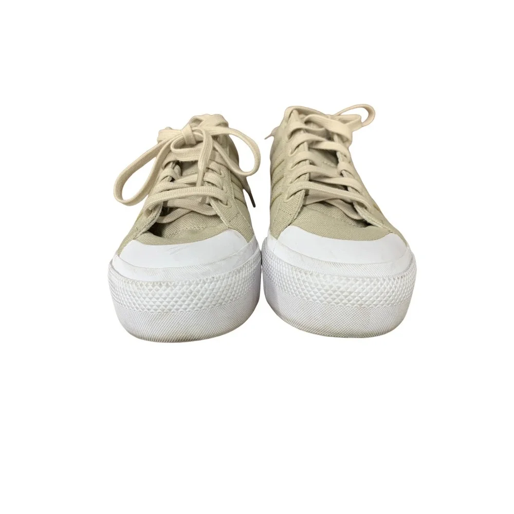 Adidas Bravado 2.0‎ Platform Skate Sneaker (Women) SZ 7 Beige/ beige/ white